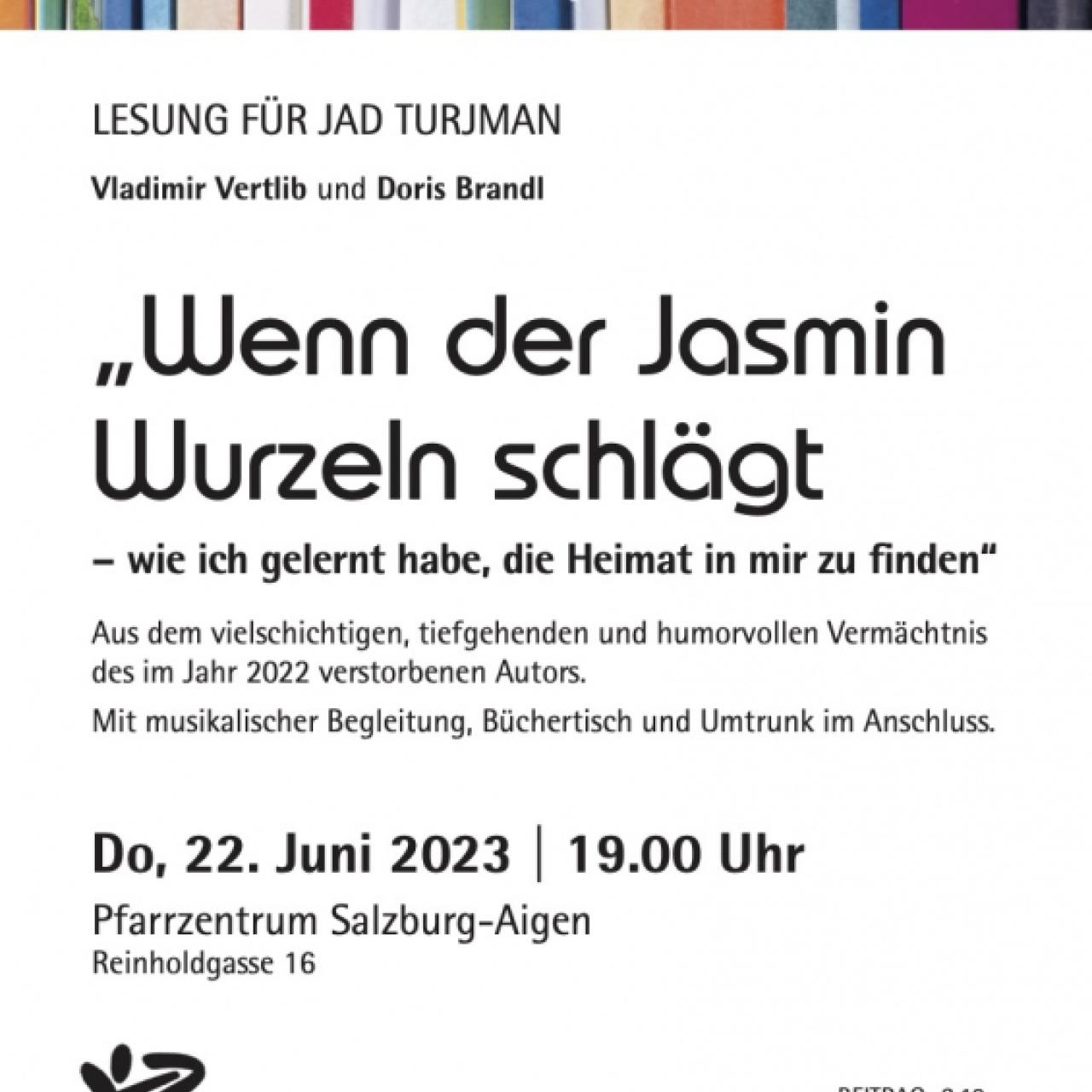 Vladimir Vertlib - Lesung für Jan Turjman 